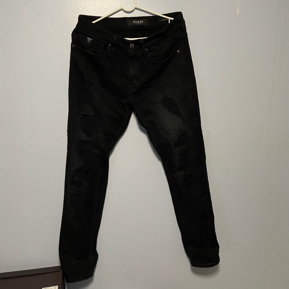 Guess Slim Tapered distressed Jean